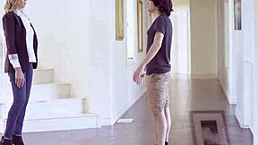 mature blonde lilly james strikes anal arrangement with young bully