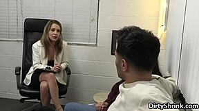 Milf makes couples therapy a hot threesome at the hospital office with hidden cam spying