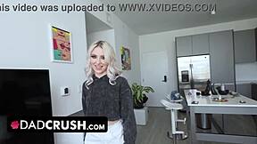 Oh man, I mean gorgeous teen slut Britt Blair sucks and fucks stepdaddy for his car... with blonde blowjob and cumshot in leggings