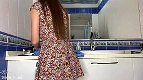 Skinny Teen 18+ Shaves Her Pink Pussy!