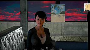 Brunette and redhead in erotic game with big tits and small tits in homemade my new family 40