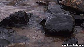 shy nerdy coed bloom lambie in glasses gets choked and deepthroated raw in doggystyle