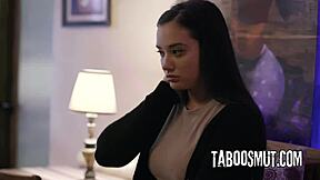 Step-family vacation turns wild with Gia Paige, Avi Love, and Silvia Saige in threesome.