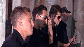 crissy moon gets her shaved pussy pounded by otto bauer in bathroom with blowjob and facial cumshot