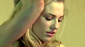 Hot blonde babe, ready for table top masturbation on desk with pussy play?