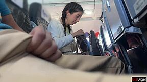 Public dick flashing in airplane, you brought me to cumshot fast.