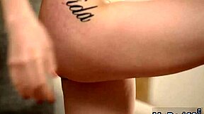 Old guy uses hardcore power in Russian language scenario with young teen babe