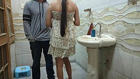 Desi Indian step father sees his young step daughter smoking alone and decides to punish her.