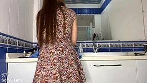 Skinny Teen 18+ Shaves Her Pink Pussy!