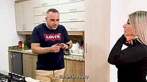 so i catch my stepsister fucking my step daddy in the kitchen and we turn it into a wild family threesome with naty delgado blaze ranger and xavi