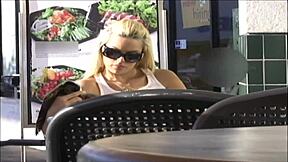 why is starla gazing at the camera during that intense blowjob and doggystyle pounding??