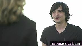 mature blonde lilly james strikes anal arrangement with young bully