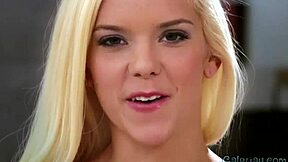 Scarlett Sage and Eva Lovia, these petite brunette babes with big tits, are totally ready to get fucked in lesbian action.