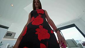 he wanted to smell a woman so i gave him that experience with close-up interaction.