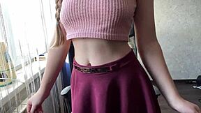 Christmas squirt explosion from milf in intense orgasm