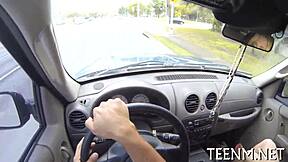 Used paperstreet teen slovemoney Lucy Tyler Titan gets hardcore on the street.