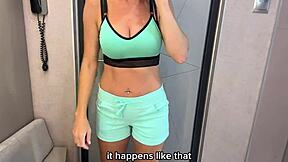 Hungry stepmom pounced on stepson and fucked him after vacation! Russian amateur with talk and english subtitles.