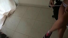 let's play a horny game with my 18 year old sister-in-law and end up with my cock wrecking her tight wet pussy