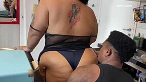 I Feel So Horny As Gordinha Safada Calls Me To Fix Her Problem With Big Black Cock Slapping!