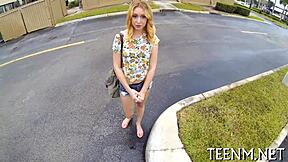 Used paperstreet teen slovemoney Lucy Tyler Titan gets hardcore on the street.