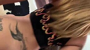 Big booty Latina blonde delivers deepthroat and rimjob in amateur casting before POV cowgirl riding session