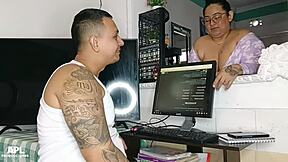 llego a un acuerdo con mi madrastra para que me ayude con mi dura polla, quise llenarle de creampie sus grandes tetas?