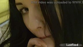 real amateur elita shaw, the cute girl next door with natural tits, gave me this insane homemade blowjob. she swallowed every drop in pov like a total slut.