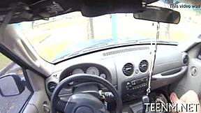 Used paperstreet teen slovemoney Lucy Tyler Titan gets hardcore on the street.