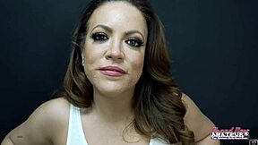 Busty Brunette Milf Carmen Valentina Delivers Expert Milking Blowjob With Deepthroat