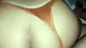 stepsister mistakes hole for accidental anal sex with big cock pov, cumming on her ass in homemade lingerie romp