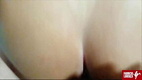 Black Ebony Teen Brunette Gets POV Doggystyle Fucking With Cumshot On Natural Tits!