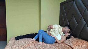 La Primera Vez Con Mi Novia - Can You Believe This Cute Latina Girlfriend's Bedroom Massage Turned Interracial? Muscular Bodybuilder Roommate Joins For Homemade Dorm Fun!