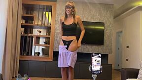 Pov AMATEUR SEX with tall teen BRUNETTE riding in missionary after SHOPPING