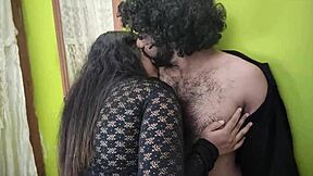 Horny Indian college girl sneaks to private room for juicy pussy fun with boyfriend