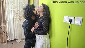 Horny Indian college girl sneaks to private room for juicy pussy fun with boyfriend