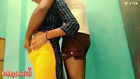 Jijaji pulled me close, slipped hand in panties, heated me up for unstoppable chudayi.