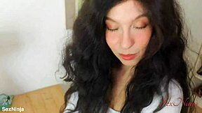 sales woman wants to sell me a tantaly sex doll so she shows me how to fuck it doggystyle with creampie