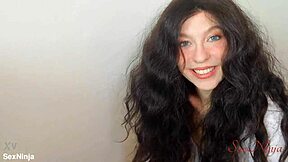 sales woman wants to sell me a tantaly sex doll so she shows me how to fuck it doggystyle with creampie