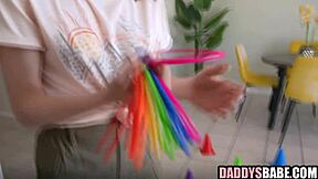 Girl Scout Stepdaughter Handles Step Dad's Cock