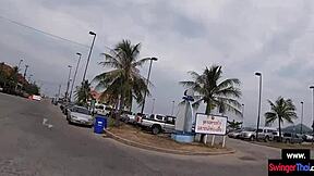 Amateur Teen Couple Has Public Sex on Island in Thailand with Bent Over Blowjob and Hardcore Fucking?