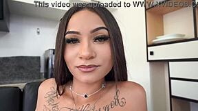 Hey barely 18y Brazilian Agatha Santos, ready for your first porno scene with anal assfucking, huge BBC gaping, and dirty talk in cowgirl riding?