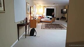 Night Visit To The Mansion Ends With Hard Fucking Marika Milani In Rough Doggystyle And Cum In Mouth