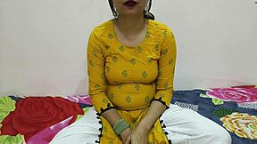 indian step sister seduces step brother for first experience fuck with creampie in tight shaved pussy 😍🍆