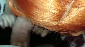 I find my neighbor trying new lingerie, we have fun time together with blowjob and creampie