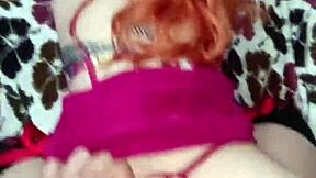 I find my neighbor trying new lingerie, we have fun time together with blowjob and creampie