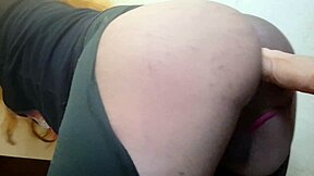 Blonde Big Ass Trans, Why Not Get Anal Fucked By Huge Dildo For Milk Cumfarts In Bathroom?