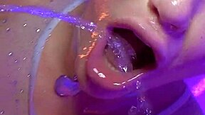 Anal squirt and piss in Adiras Allure mouth - what a wild blonde deepthroat and rough fuck session!