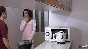 oh chief, my small tits petite japanese teen maid body seduces you into creampie fucking me roughly at work