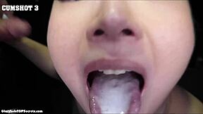 holy fuck, that's like 17 cumshots total between you two at the gloryhole, blonde and brunette teens sucking big cock pov