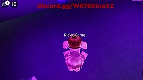 This barely legal virgin nerd experienced her first blowjob from a slutty big ass girl in Roblox scenario. It turned into wild big cock action.